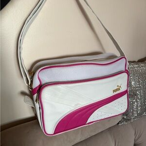 Puma Women's Shoulder Bag in White and Pink